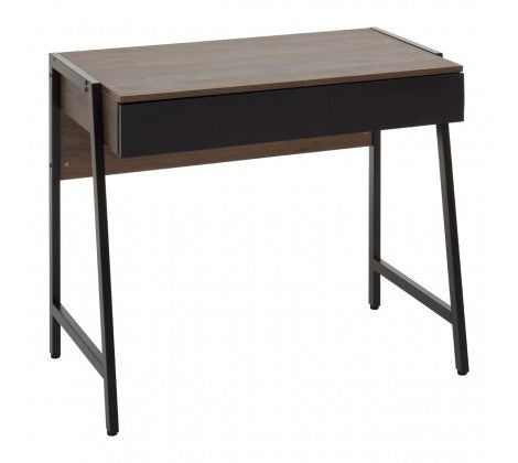 Bradbury Dark Oak Veneer Desk - Modern Home Interiors