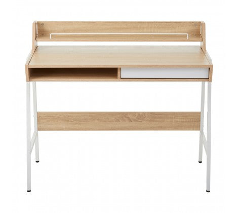 Bradbury Natural Oak Veneer Desk - Modern Home Interiors