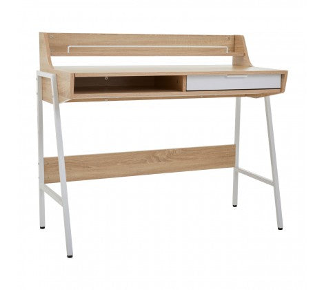 Bradbury Natural Oak Veneer Desk - Modern Home Interiors