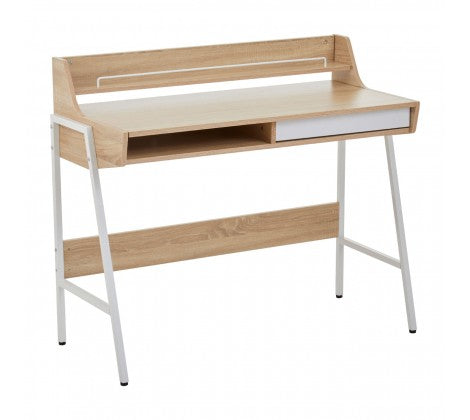 Bradbury Natural Oak Veneer Desk - Modern Home Interiors