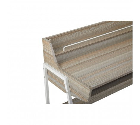 Bradbury Light Oak Veneer Desk - Modern Home Interiors