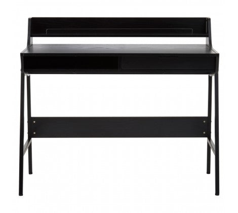 Bradbury Black Oak Veneer Desk - Modern Home Interiors