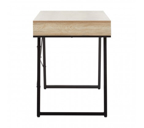 Bradbury Dark Oak Veneer Desk - Modern Home Interiors