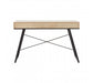 Bradbury Dark Oak Veneer Desk - Modern Home Interiors