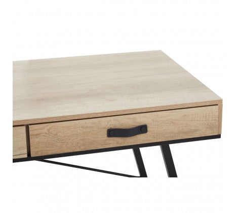 Bradbury Dark Oak Veneer Desk - Modern Home Interiors