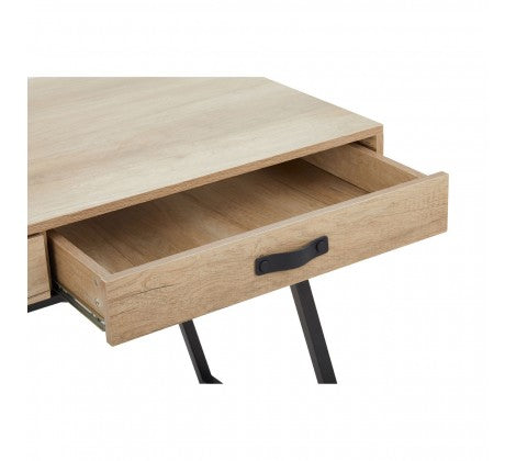 Bradbury Dark Oak Veneer Desk - Modern Home Interiors