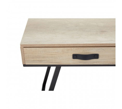 Bradbury Dark Oak Veneer Desk - Modern Home Interiors