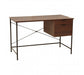 Bradbury Dark Walnut Veneer Desk With Drawers - Modern Home Interiors