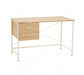 Bradbury Natural Oak Veneer Desk With Drawers - Modern Home Interiors