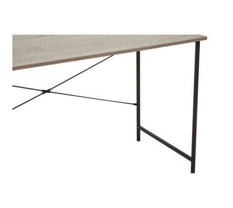 Bradbury Grey Oak Desk - Modern Home Interiors