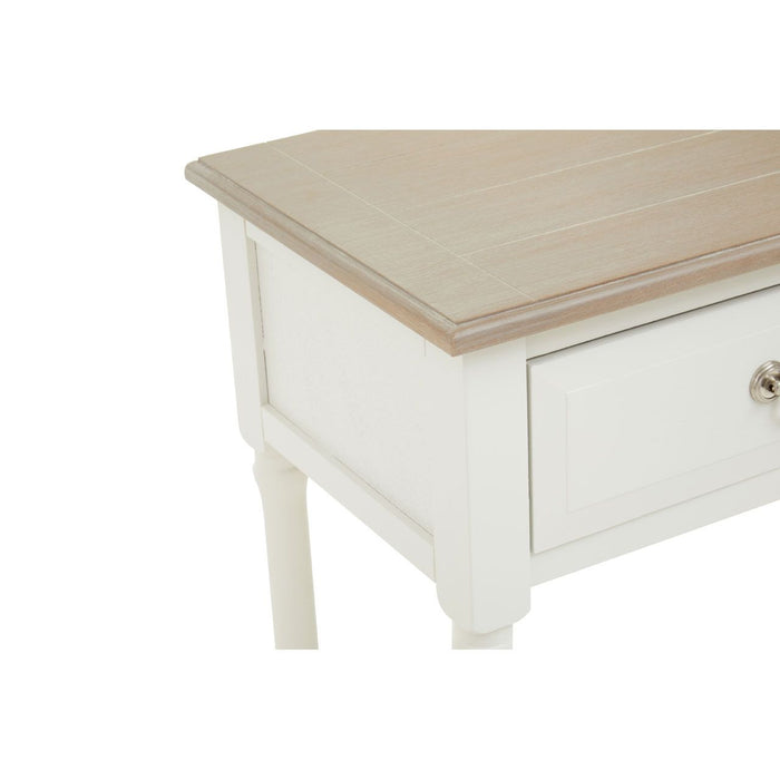 Two-Tone Pine Wood 2 Drawer Console Table