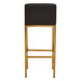 Baina Black PU and Gold Finish Bar Stool - Modern Home Interiors