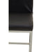Baina Black PU and Chrome Finish Bar Stool - Modern Home Interiors
