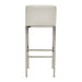 Baina White PU and Chrome Finish Bar Stool - Modern Home Interiors