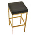 Baina Black PU and Gold Finish Bar Stool - Modern Home Interiors