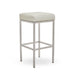 Baina White PU and Chrome Finish Bar Stool - Modern Home Interiors