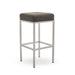 Baina Dark Grey PU and Chrome Finish Bar Stool - Modern Home Interiors