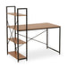 Laxton Light Red Pomelo Desk with Shelves - Modern Home Interiors