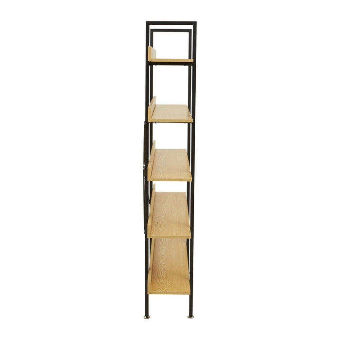 LAXTON 5 TIER LIGHT YELLOW SHELF UNIT - Modern Home Interiors