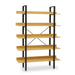 LAXTON 5 TIER LIGHT YELLOW SHELF UNIT - Modern Home Interiors