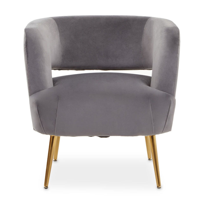 Foam Padded Velvet U-Shaped Accent Chair