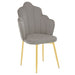 Grey Velvet Dining Chair with Gold Legs - Modern Home Interiors