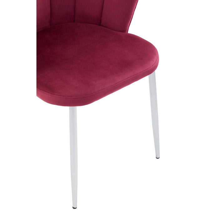 Tian Pink Velvet Dining Chair - Modern Home Interiors