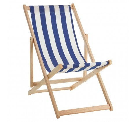 Beauport Navy / White Deck Chair - Modern Home Interiors