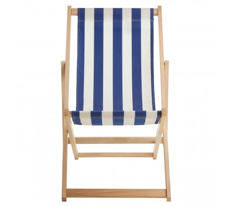 Beauport Navy / White Deck Chair - Modern Home Interiors