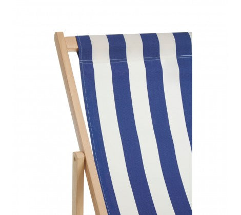 Beauport Navy / White Deck Chair - Modern Home Interiors