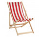 Beauport Red/ White Deck Chair - Modern Home Interiors