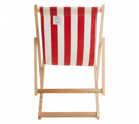 Beauport Red/ White Deck Chair - Modern Home Interiors