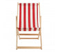 Beauport Red/ White Deck Chair - Modern Home Interiors