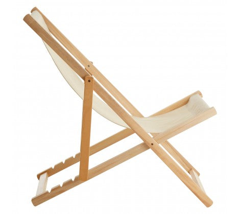 Beauport Cream Deck Chair - Modern Home Interiors