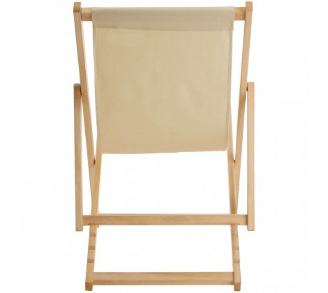 Beauport Cream Deck Chair - Modern Home Interiors