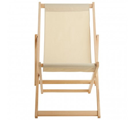 Beauport Cream Deck Chair - Modern Home Interiors