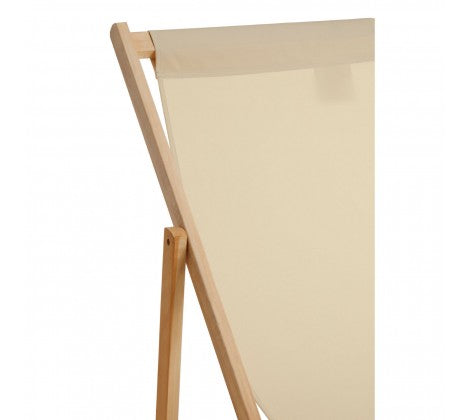 Beauport Cream Deck Chair - Modern Home Interiors