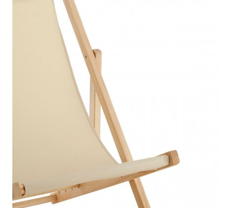 Beauport Cream Deck Chair - Modern Home Interiors