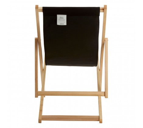 Beauport Black Deck Chair - Modern Home Interiors