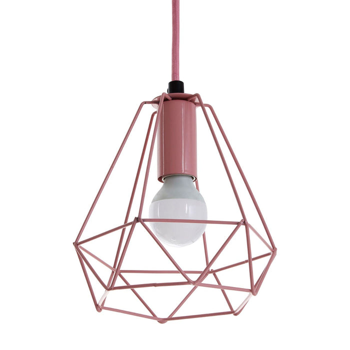 BELI PINK METAL WIRE PENDANT LIGHT - Modern Home Interiors