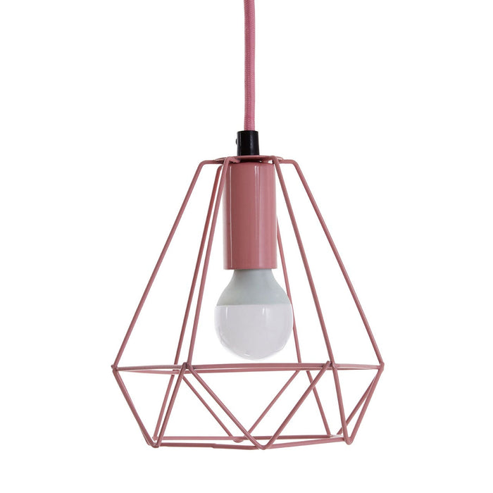 BELI PINK METAL WIRE PENDANT LIGHT - Modern Home Interiors