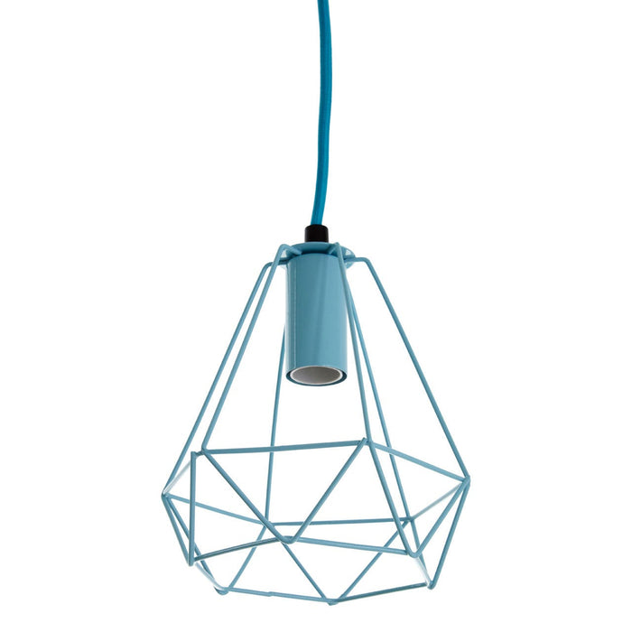 BELI BLUE METAL WIRE PENDANT LIGHT - Modern Home Interiors