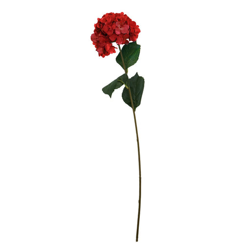 Fiori Hydrangea Stem Red Flower - 74cm - Modern Home Interiors