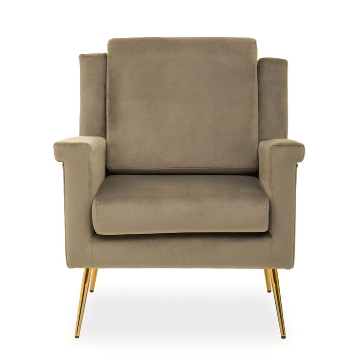 Salma Mink Velvet Armchair