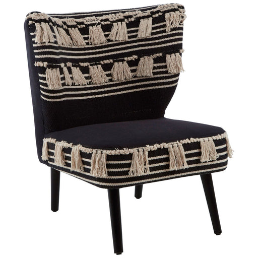 Natural Cefena Black Moroccan Chair - Modern Home Interiors