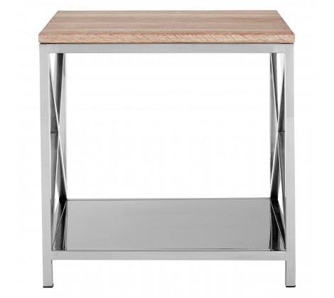 Chiswick Polished Stainless Steel Lamp Table - Modern Home Interiors