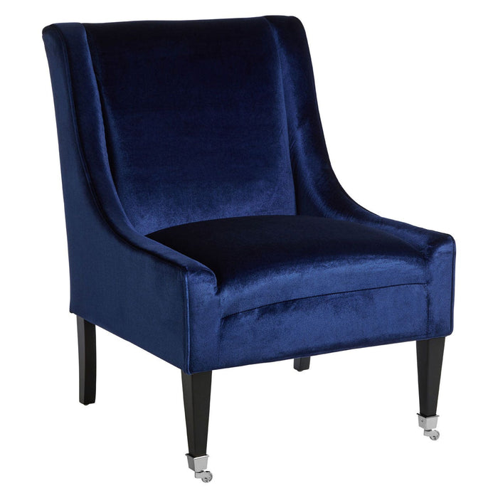 Downton Blue Velvet Chair - Modern Home Interiors