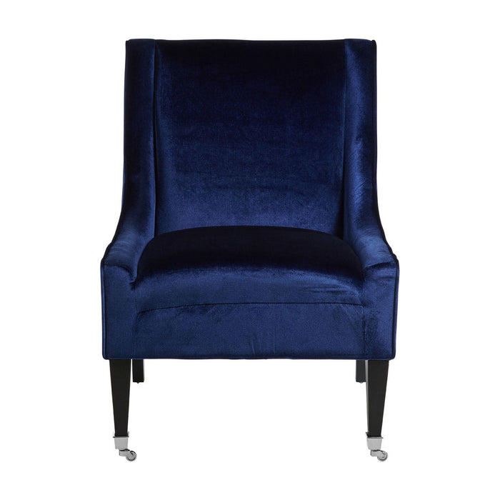 Downton Blue Velvet Chair - Modern Home Interiors