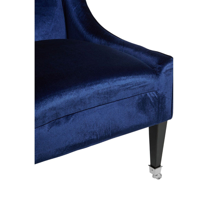 Downton Blue Velvet Chair - Modern Home Interiors