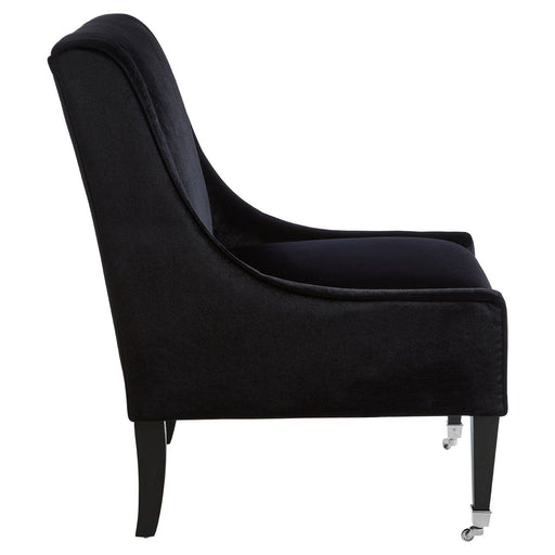 Downton Black Velvet Chair - Modern Home Interiors